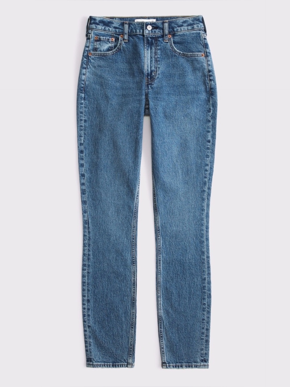 Abercrombie & Fitch Curve Love skinny high rise jeans, size 8 long